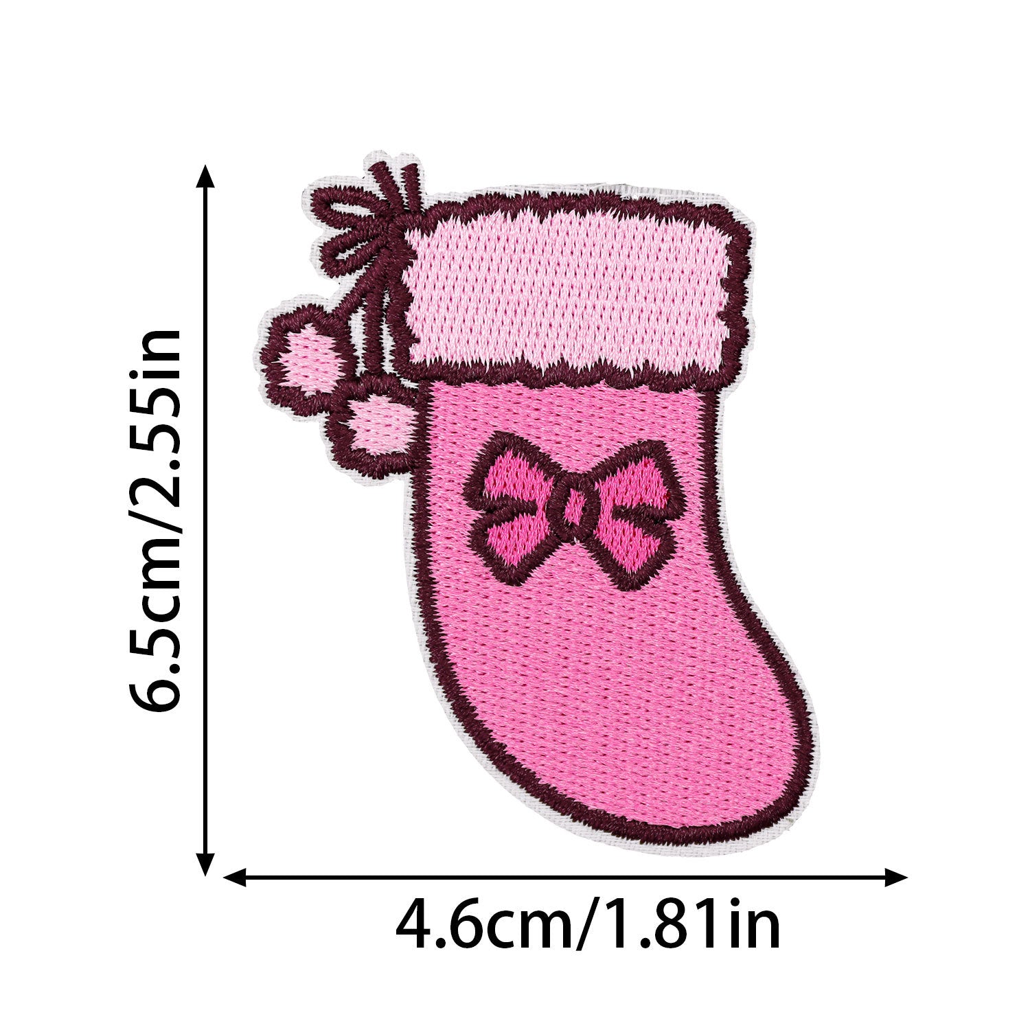 Wholesale Pink Christmas Series Embroidered Patch